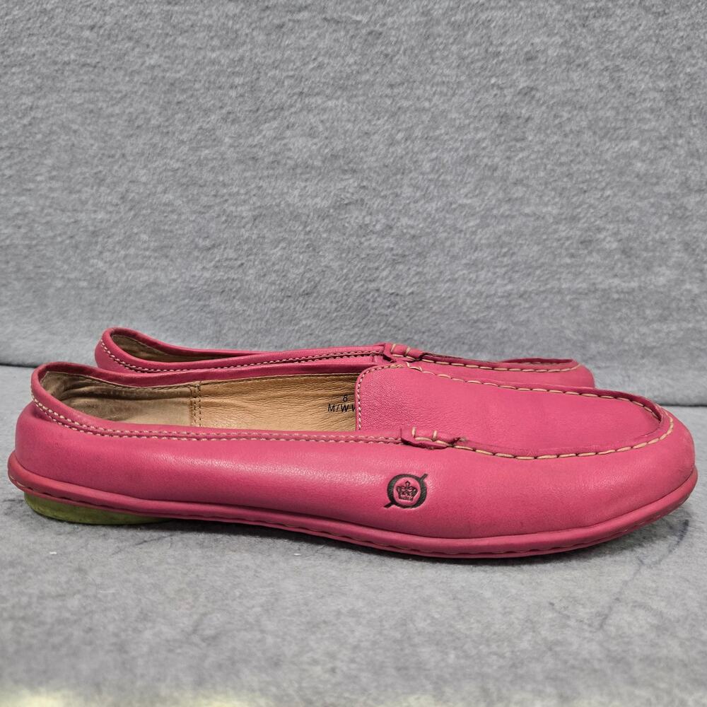 Born Pink Driving Slip On Moccasin Loafers Size 8